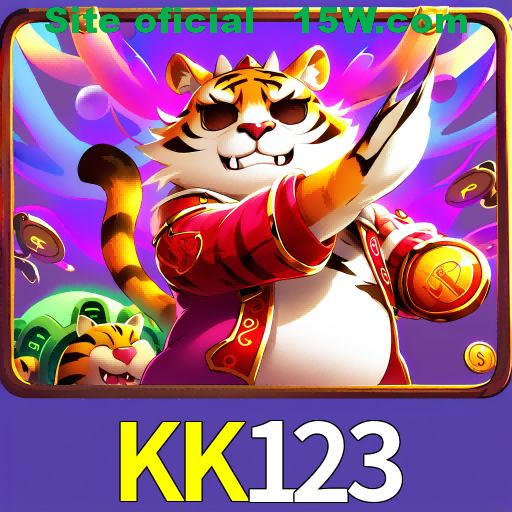 Imagem promocional da KK123 mostrando a plataforma e suas vantagens